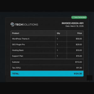 Auto Invoice Generator